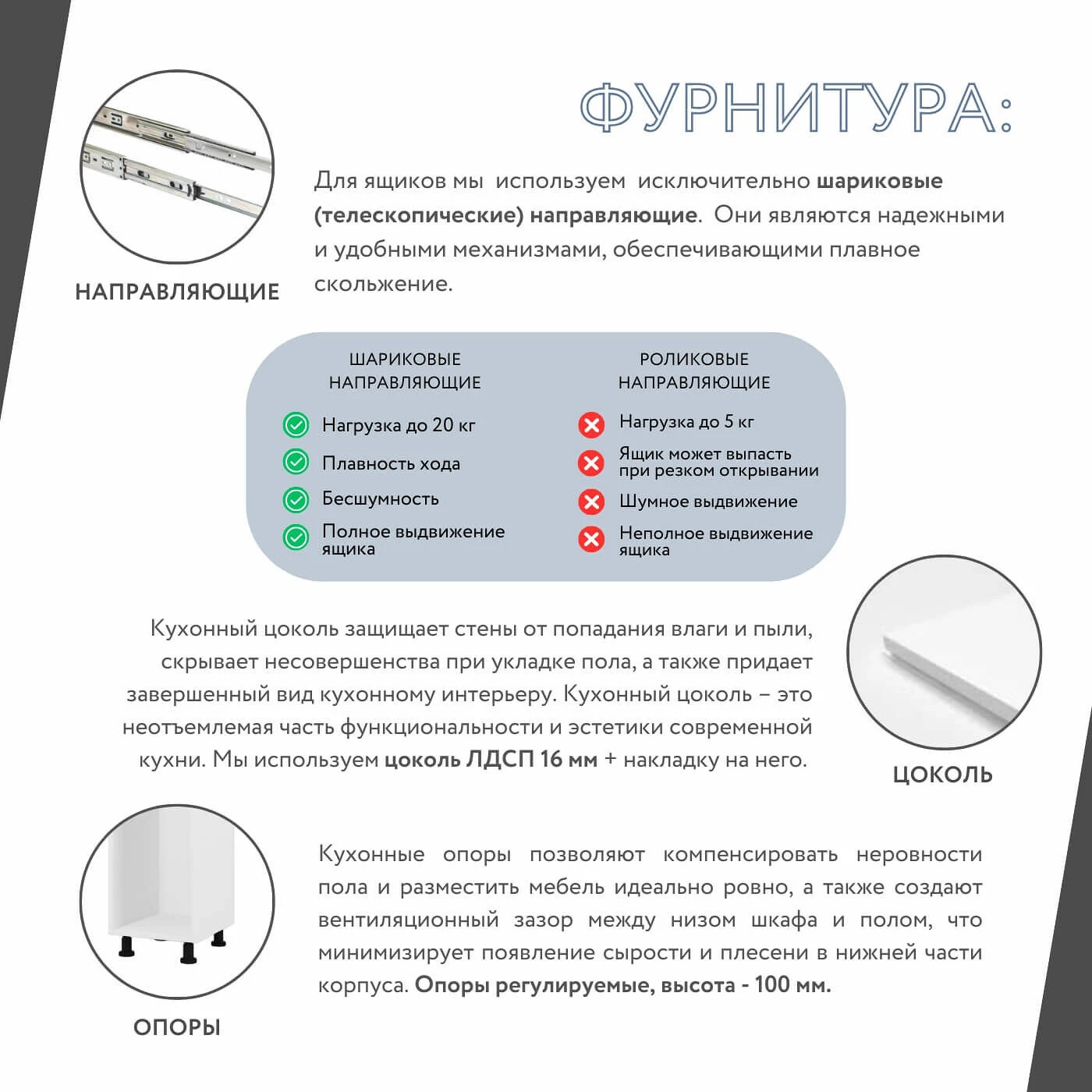 Модульная кухня Амика-5909e белый минимализм гарнитур в современном стиле